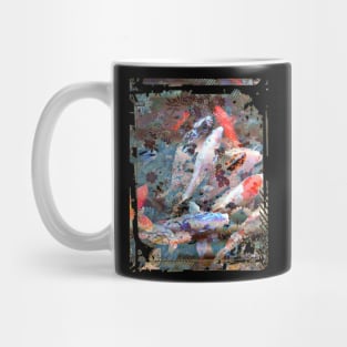 Japan Koi Fish Pond Collage Art 88 Mug